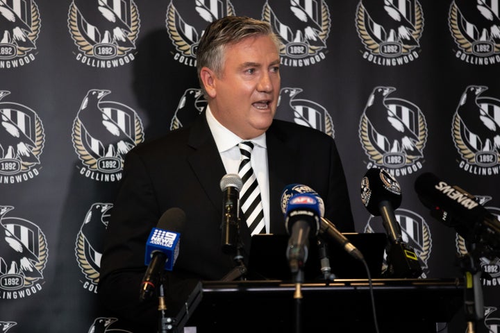 Eddie McGuire stood down as Collingwood Football Club president on Tuesday