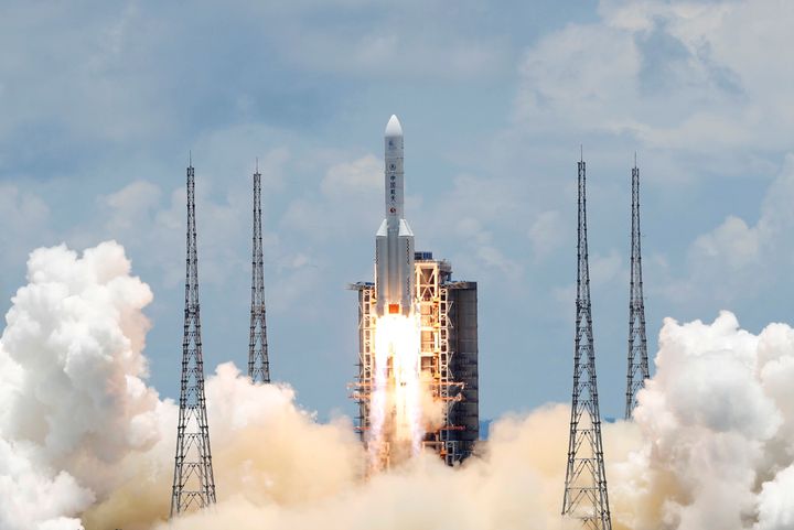 La mission Tianwen-1 a été lancée le 23 juillet du centre spatial de Wenchang situé à Hainan en Chine.