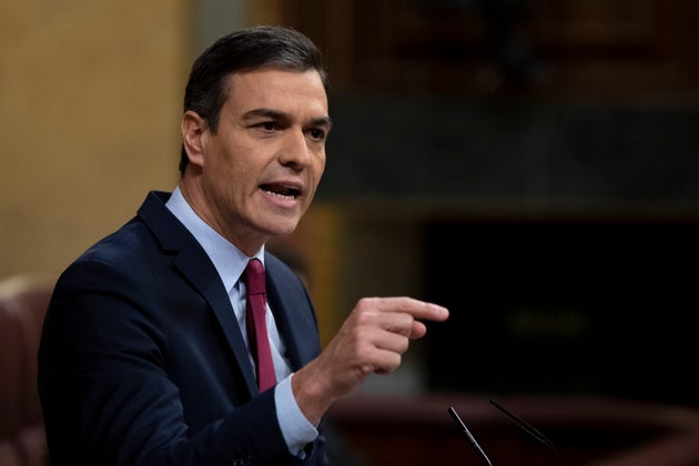 El presidente del Gobierno, Pedro S&aacute;nchez, interviene en el