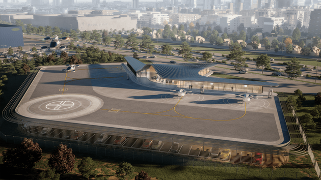 Imagen de velipuerto diseñado por