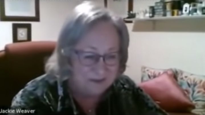 Jackie Weaver as seen in her infamous council meeting video