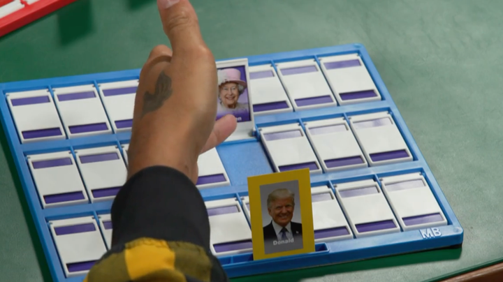 Andy had to guess Donald Trump from Nick's selection.