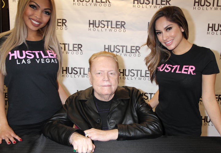 Larry Flynt at a signing at the new Hustler Hollywood Store in Las Vegas in 2016. 