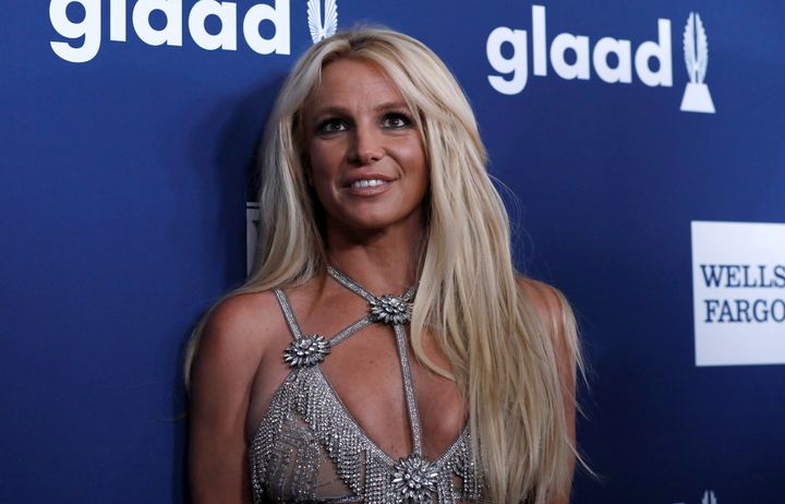 Singer Britney Spears on April 12, 2018, at the GLAAD Awards.&nbsp;