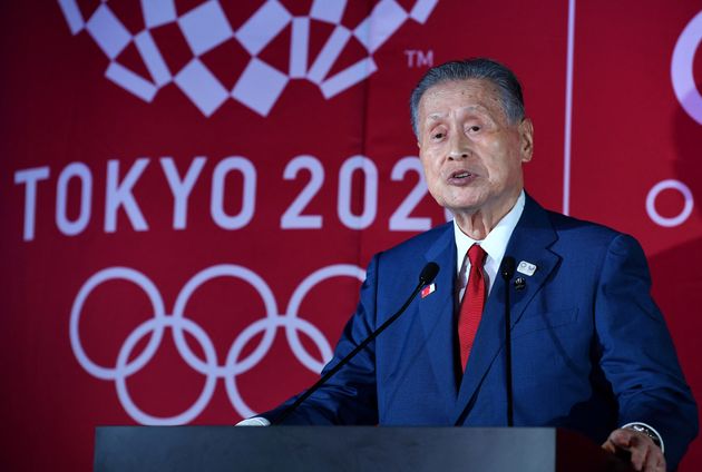 Le président du comité d'organisation des Jeux olympiques de Tokyo Yoshiro Mori le 24 juillet 2019 dans la capitale du Japon 