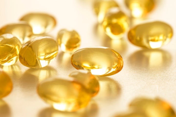 Cápsulas vitamina D.