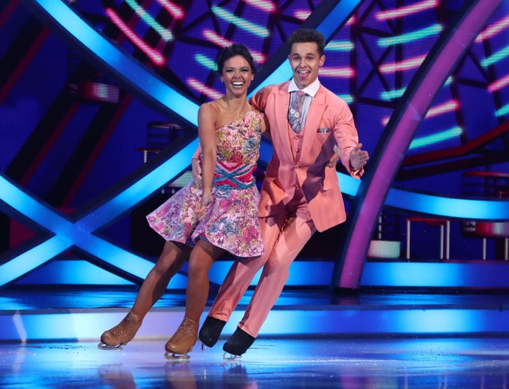 Joe-Warren Plant and Vanessa Bauer on Dancing On Ice.