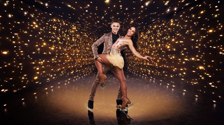 Joe-Warren and Vanessa in their Dancing On Ice publicity photo.