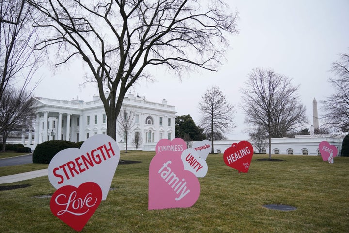 Jill Biden’s Valentine to Americans was installed overnight as a surprise.