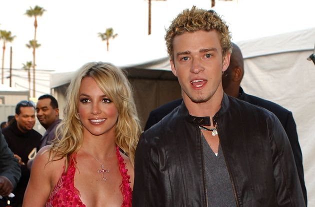 Britney Spears et Justin Timberlake, ici à Los Angeles aux États-Unis, le 8 janvier 2002.