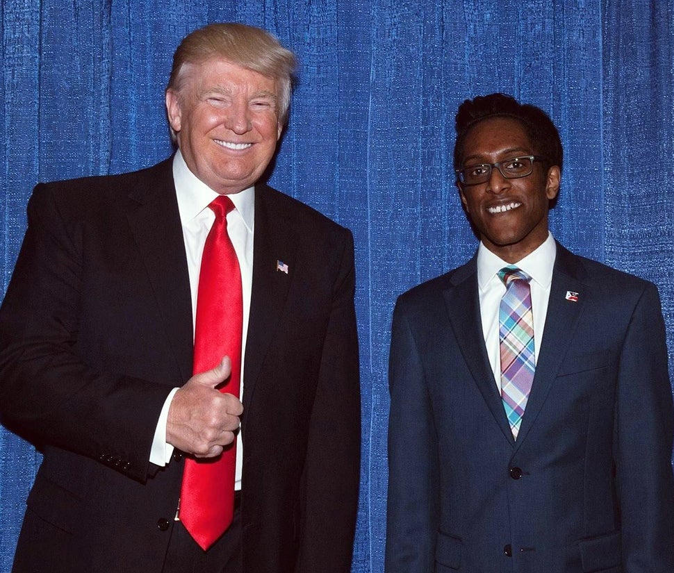 Donald Trump with Ali Alexander at a GOP gathering.