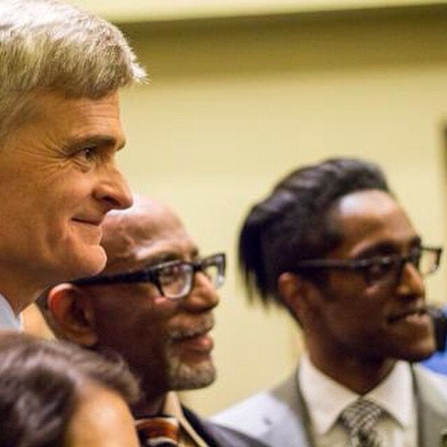 Sen. Bill Cassidy (R-La.), GOP Louisiana state Sen. Elbert Guillory and Ali Alexander.