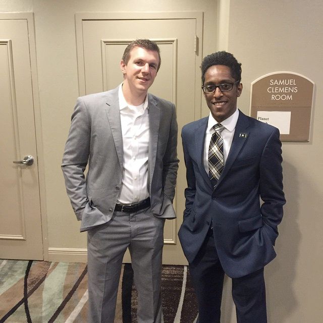 James O'Keefe with Ali Alexander in Baton Rouge.