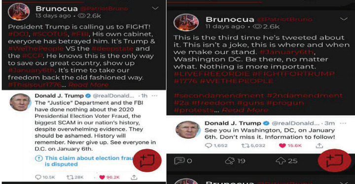 Bruno Cua's Parler posts.