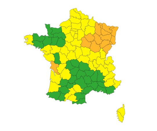 Météo France garde 13 départements en vigilance orange grand froid