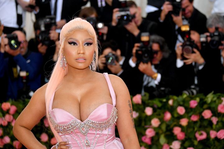 Nicki Minaj's father died Saturday after after he was struck in a hit-and-run accident (singer pictured here in May 2019) 