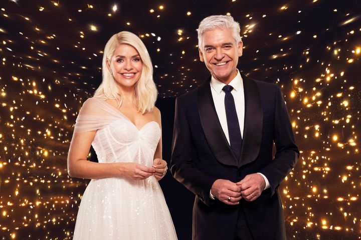 Dancing On Ice presenters Holly Willoughby and Phillip Schofield