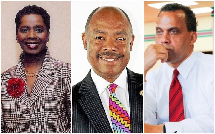 Left to right: Shirley Smith, John Barnes Jr., and Jeff Johnson resemble Shontel Brown ideologically, but believe they would represent the district better.