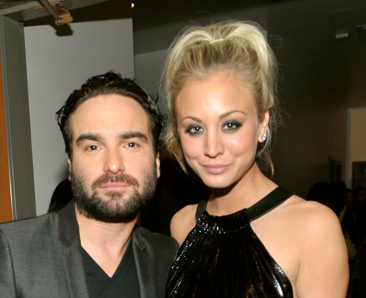 Big Bang Theory&rdquo; co-stars Johnny Galecki, on left, and Kaley Cuoco in 2010.