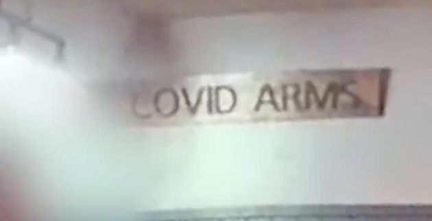 Officers discovered a garage workshop had been converted into a bar named “The Covid Arms”.  