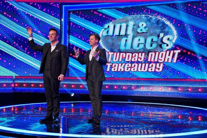 Ant and Dec during last year's series of Saturday Night Takeaway