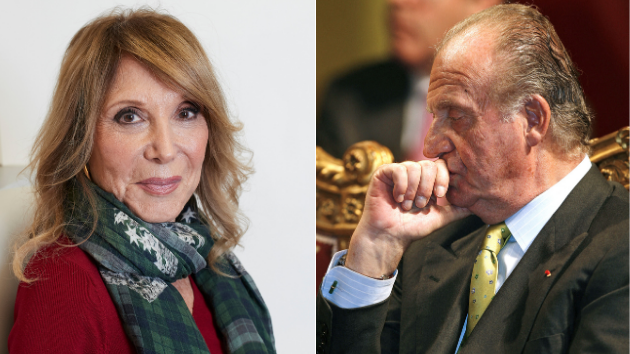 La periodista y escritora Pilar Eyre y el rey Juan Carlos