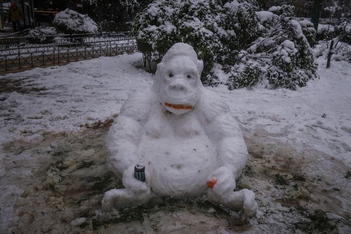 Χιονάνθρωπος στην πόλη