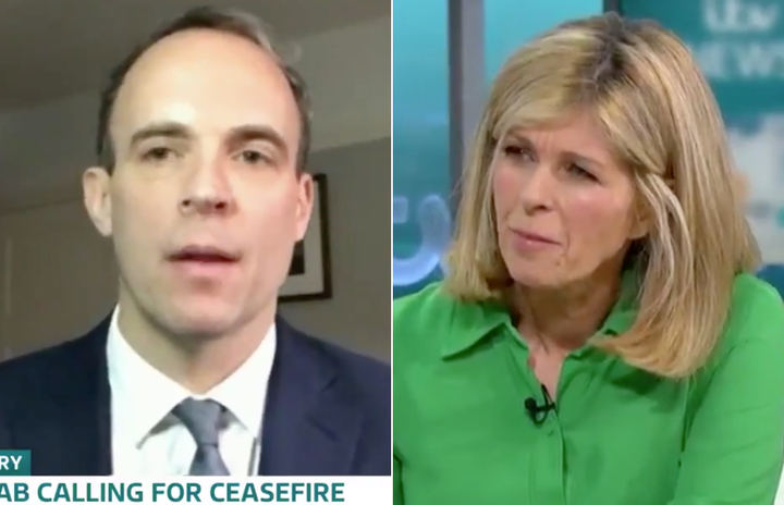 Dominic Raab and Kate Garraway