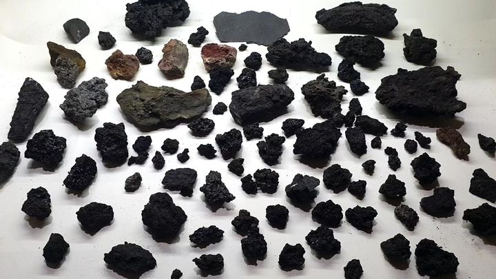 Some of Gianpaolo's collection from Mount Etna