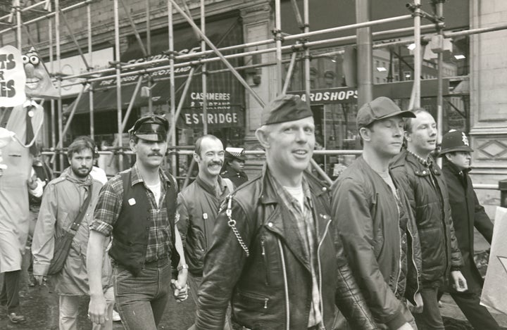 Attendees at London Gay Pride, 1982.