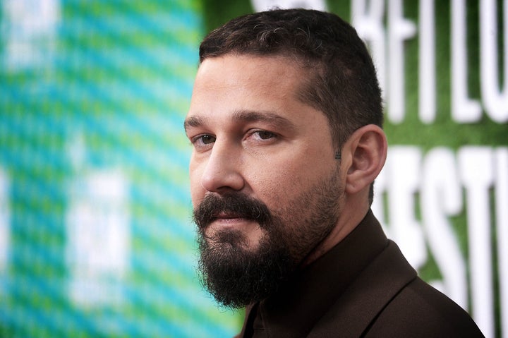 Shia LaBeouf attends "The Peanut Butter Falcon" U.K. Premiere on October 3, 2019, in London, England.