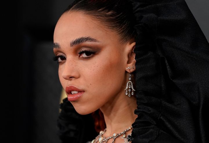 FKA twigs at the 62nd Grammy Awards in Los Angeles, California, on Jan. 26, 2020.