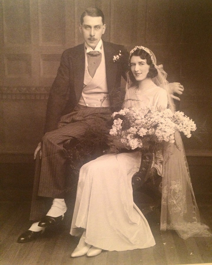 A photo of an unidentified couple, believed to have been taken in 1920's Darlington. 