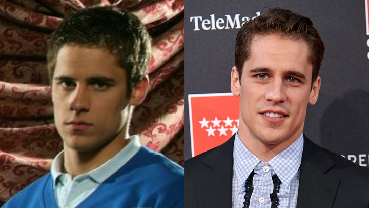 Martiño Rivas en 2007 en 'El Internado' y en los Premios Feroz en 2020.