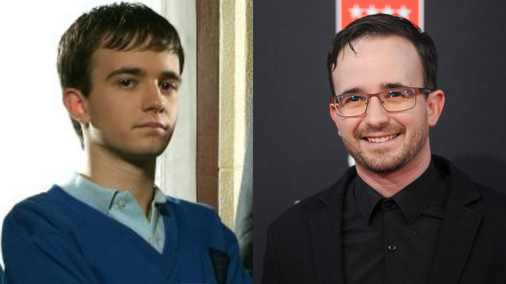 Daniel Retuerta en 2007 en 'El Internado' y en los Premios Feroz en 2020.