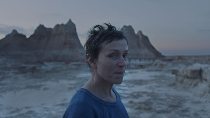 Frances McDormand in "Nomadland," now streaming on Hulu and playing in select theaters.