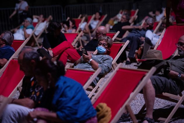 Le festival d'Avignon, en plein air, le 18 juillet 2020