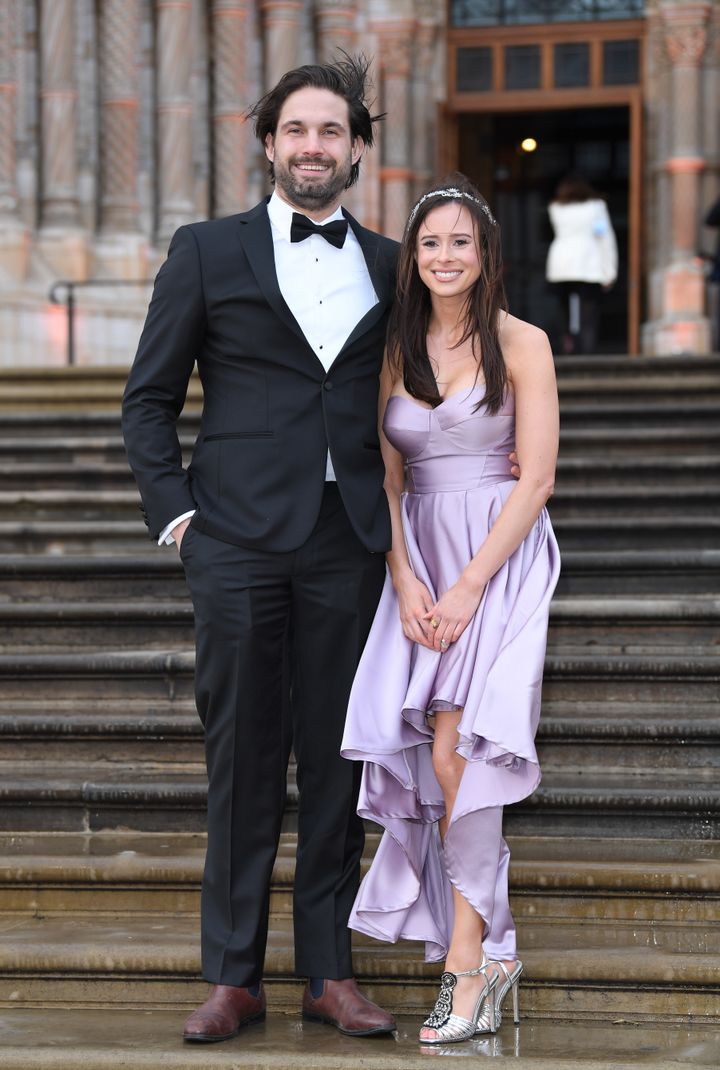 Jamie Jewitt and Camilla Thurlow pictured in 2019