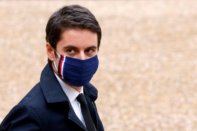 Gabriel Attal, ici à l'Élysée, le 17 février 2021.