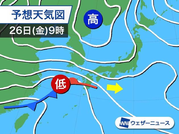 週間天気 高温傾向から一転 冬の寒さに逆戻り 週後半からは天気の崩れる可能性も ハフポスト