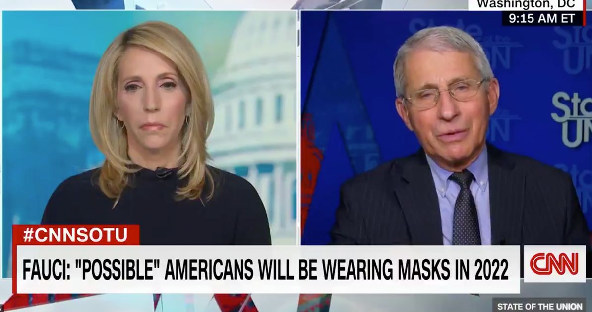 Fauci Says We May Still Be Wearing Coronavirus Masks In 2022