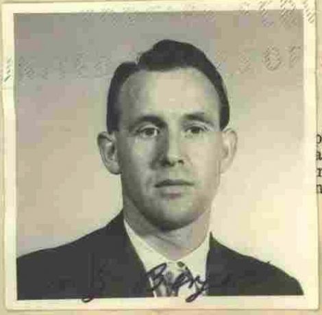 A photo provided by the U.S. Department of Justice shows Friedrich Karl Berger in 1959. The now 95-year-old was deported to Germany on Saturday.