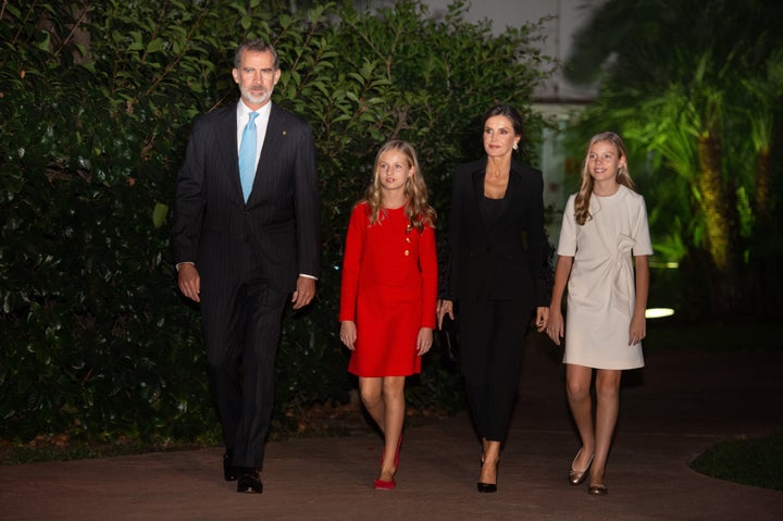 La familia al completo en los Premios Princesa de Girona 2019.
