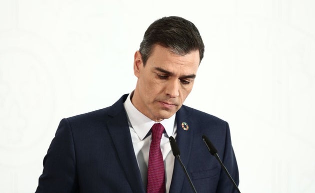 El presidente del Gobierno, Pedro Sánchez, durante una