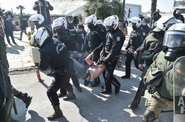 Κατάληψη και επεισόδια στο ΑΠΘ, 22 Φεβρουαρίου 2021