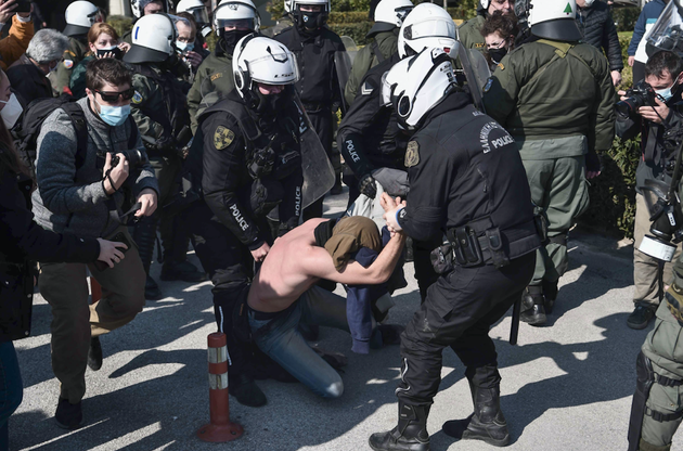 Κατάληψη και επεισόδια στο ΑΠΘ, 22 Φεβρουαρίου 2021