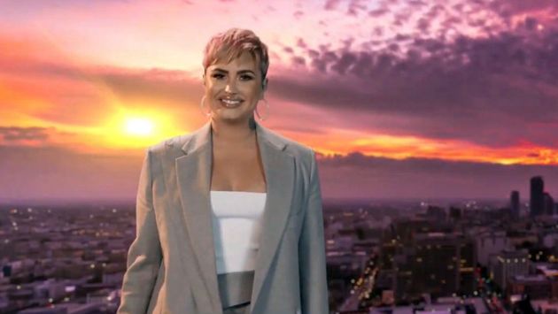 Demi Lovato durant sa performance lors du prime spécial 