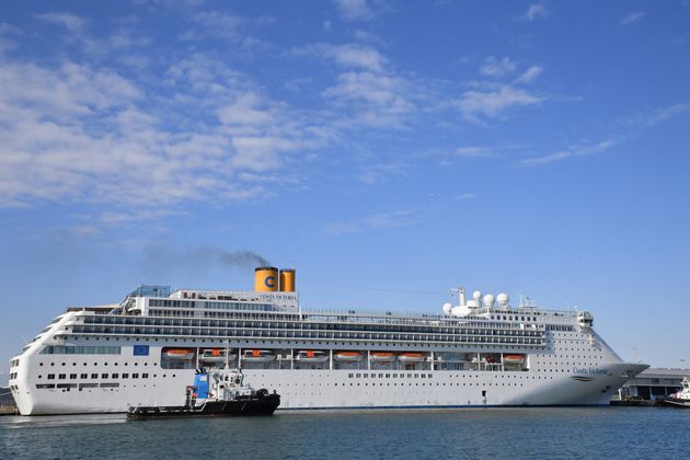 Le bateau de croisière d'Italie, Costa Victoria. Le 25 mars 2020.