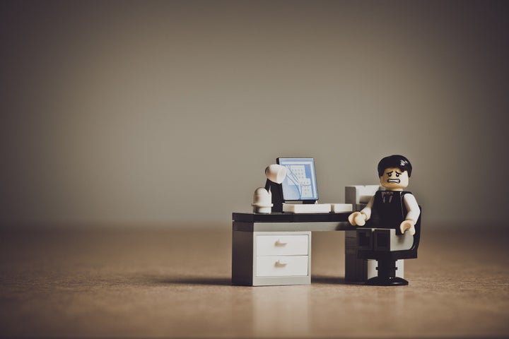 Un trabajador estresado.