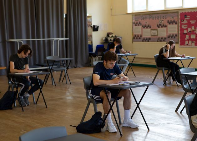 A group of Year 12 pupils at Ortu Gable Hall School in Corringham, Essex, last June